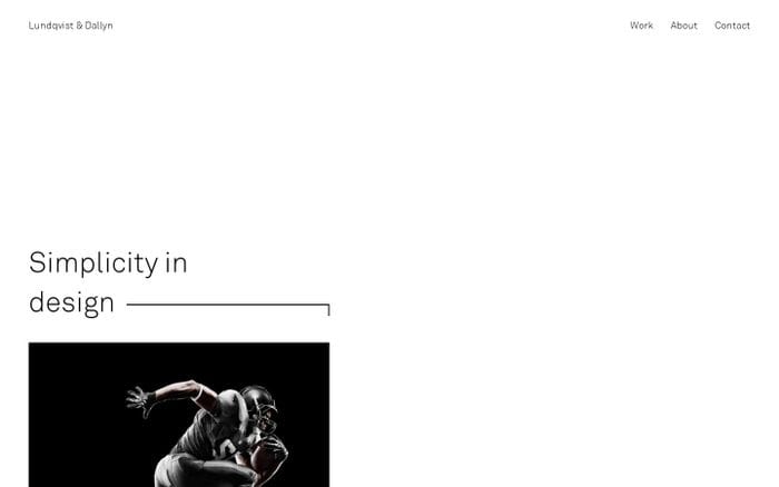 Art Direction/Design - Lundqvist & Dallyn website preview