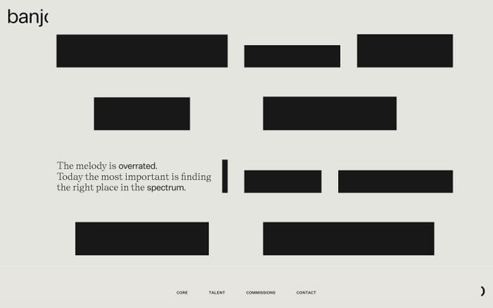 Banjo Soundscapes website preview