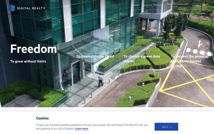 Digitalrealty website preview