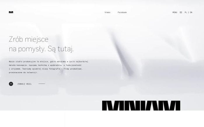Mniam website preview