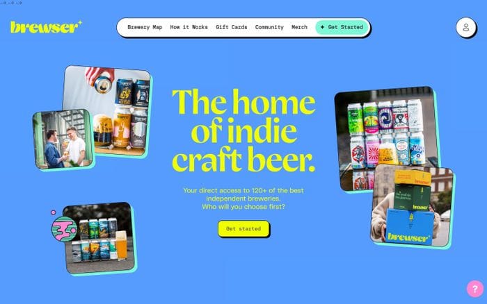 Brewser website preview