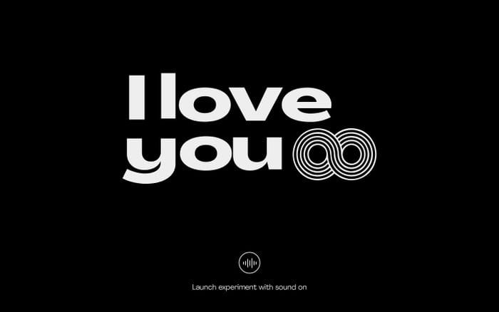 I Love You Infinity website preview