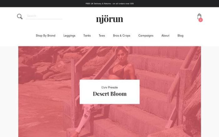 Njorunactive website preview