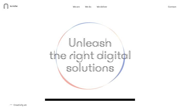 Unleash the right digital solutions - La niche website preview