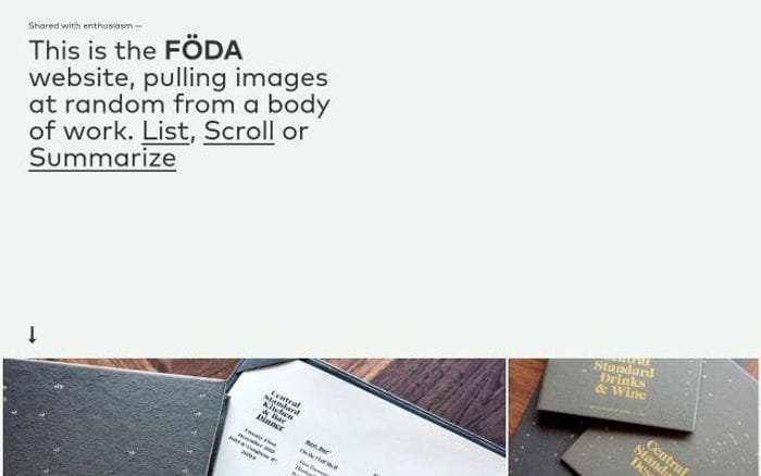 Fodastudio website preview