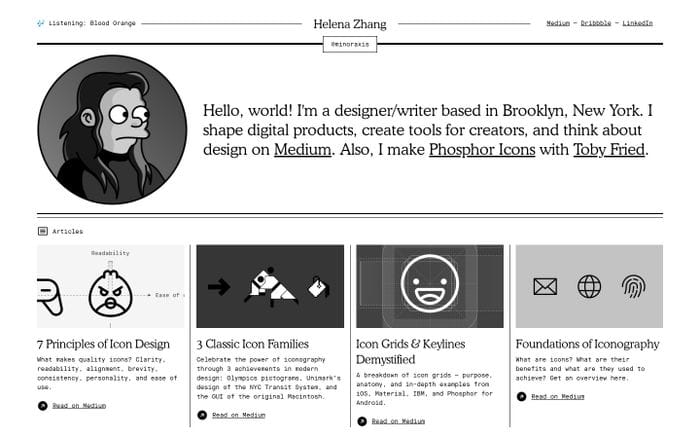Helena Zhang website preview