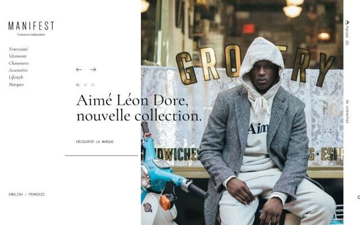 Manifeststore website preview