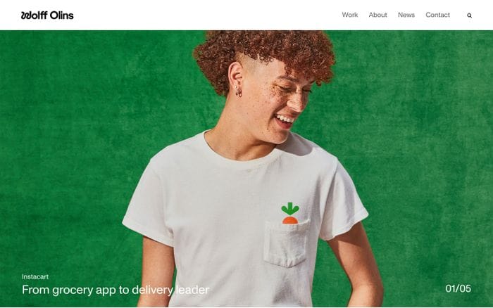 Wolff Olins website preview