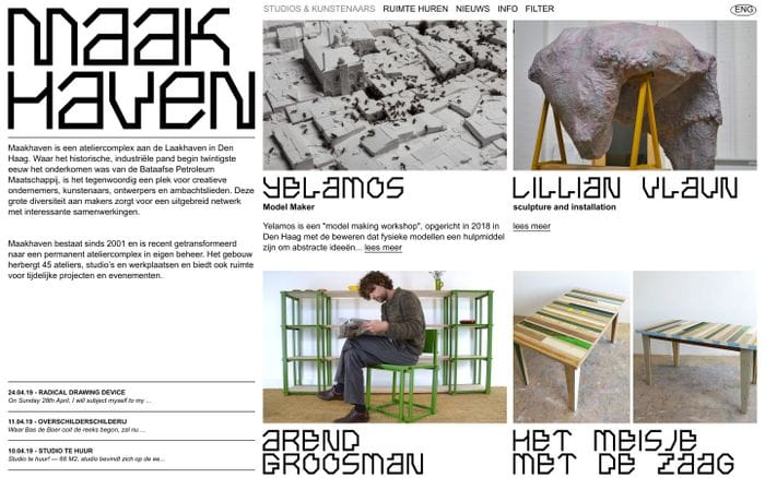 Maakhaven website preview