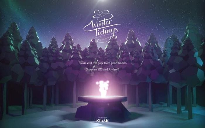 Wintertidings website preview