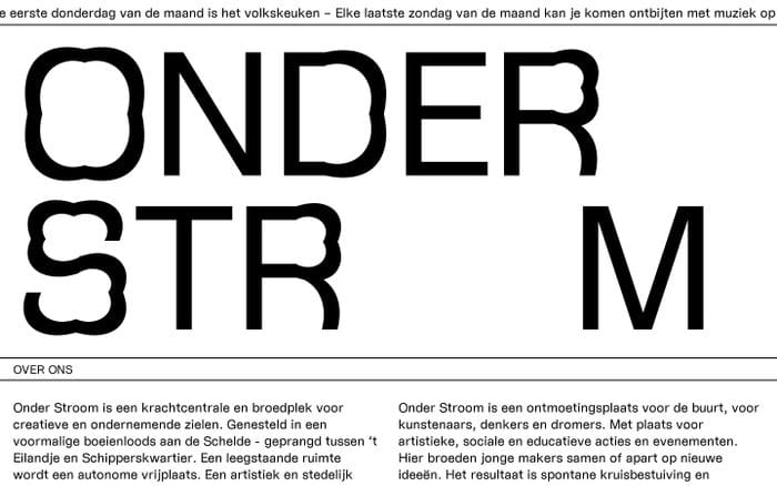 Onder Stroom website preview