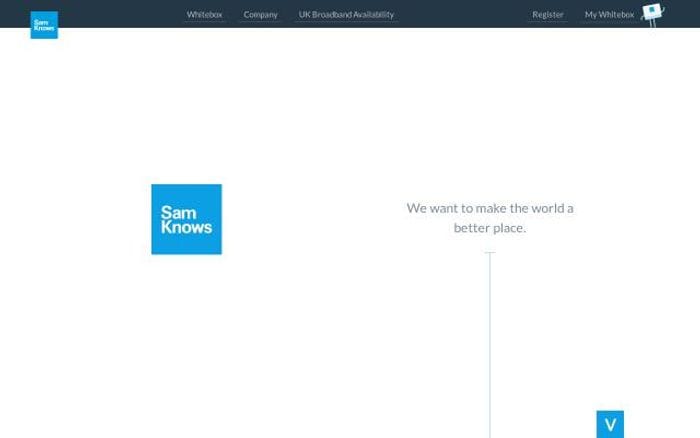Samknows website preview