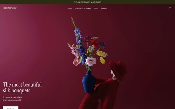 Bloom and Wolf website preview