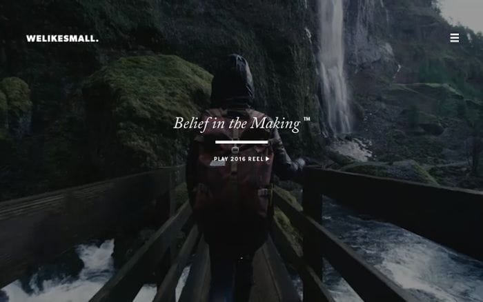 Welikesmall • Belief in the Making™ website preview