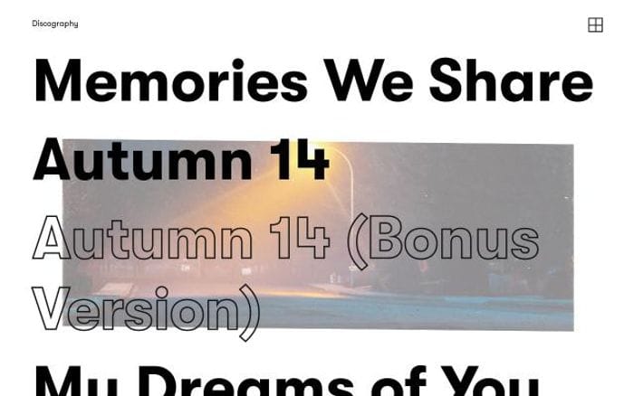Coveomusic website preview