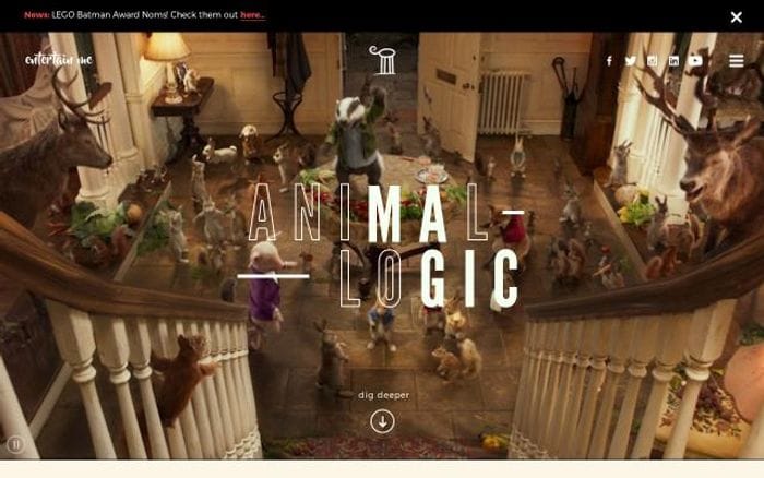 Animallogic website preview