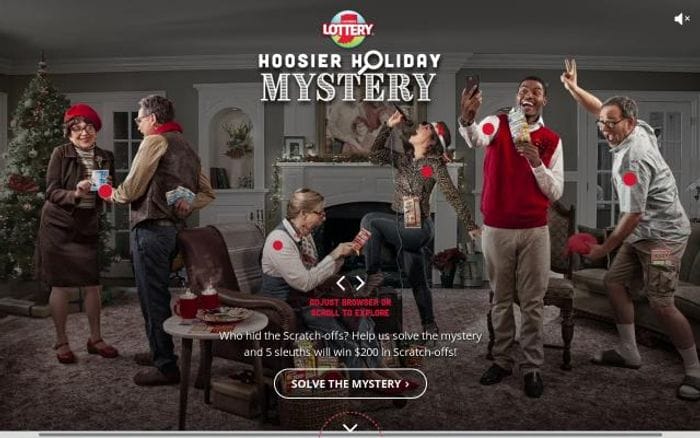 Hoosierlotterymystery website preview