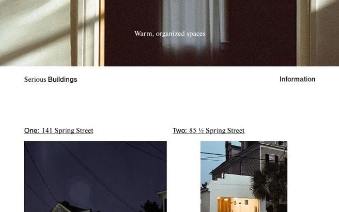 Seriousbuildings website preview