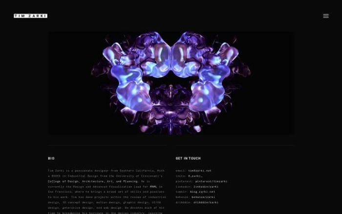 Zarki website preview