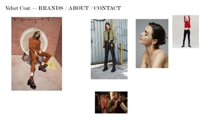 Velvetcoat website preview