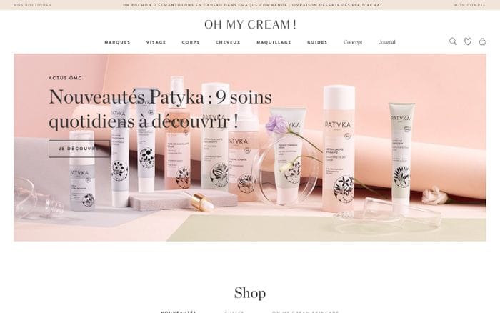 Oh My Cream website preview