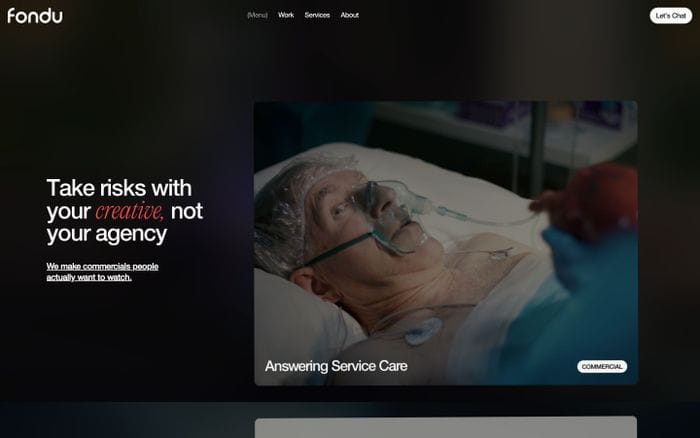 Fondu website preview