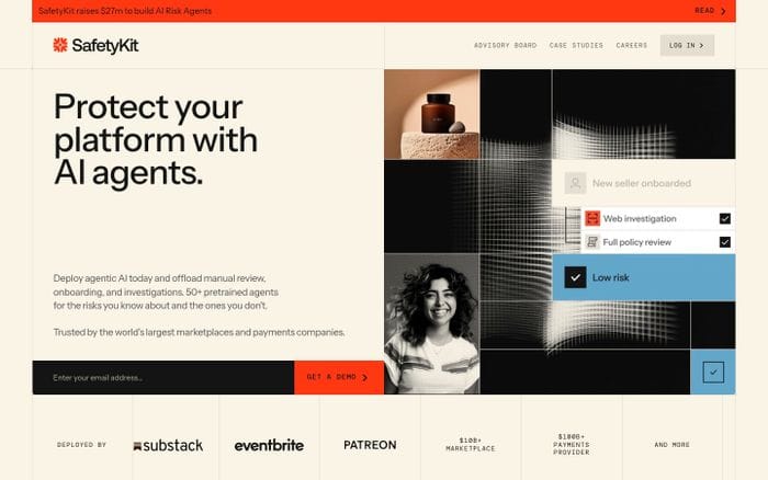 SafetyKit website preview