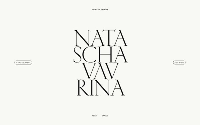 Natascha Vavrina website preview