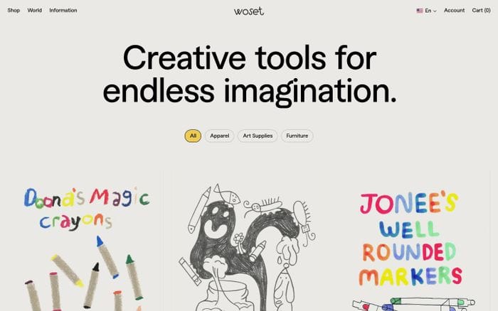 Woset website preview
