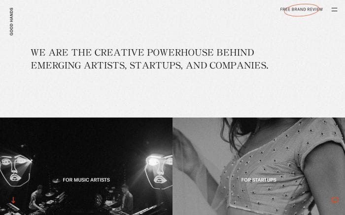 Good hands website preview