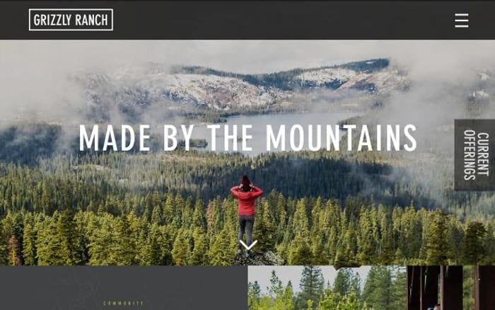Grizzlyranch website preview