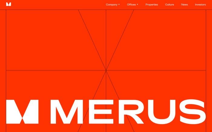 Merus website preview