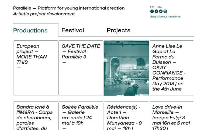 Plateformeparallele website preview