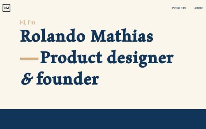 Rolandomathias website preview