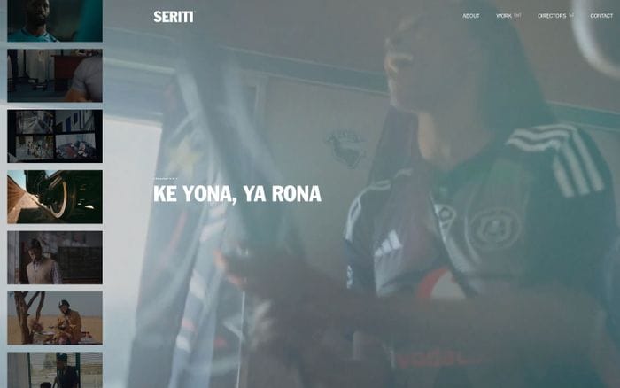 Seriti website preview