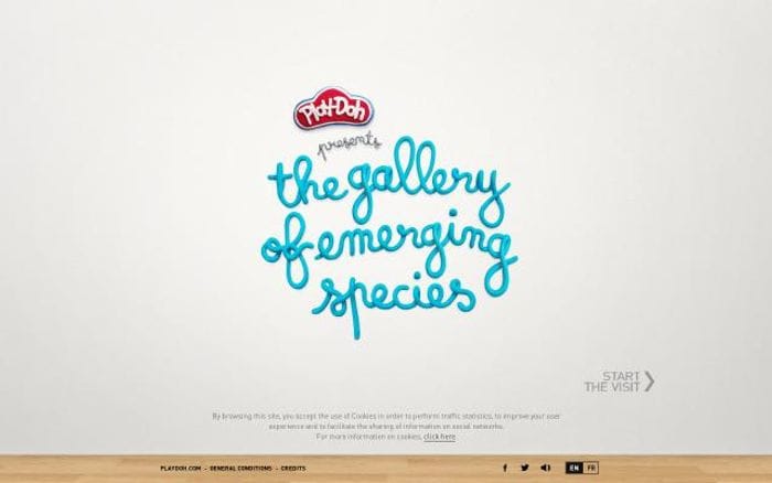 Playdoh-lagaleriedesespeces website preview