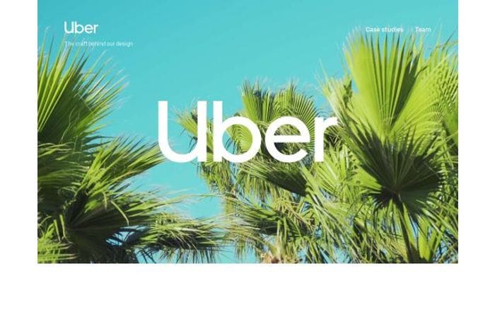 Uber website preview