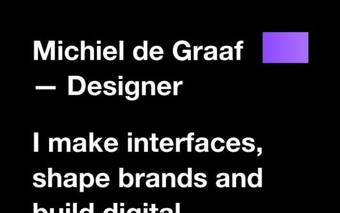 Michieldegraaf website preview