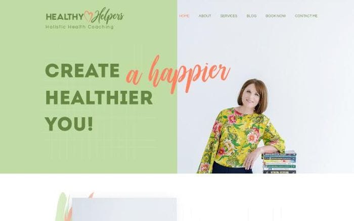 Healthyhelpershc website preview