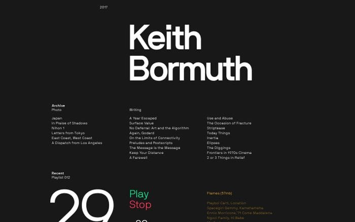 Keith Bormuth website preview