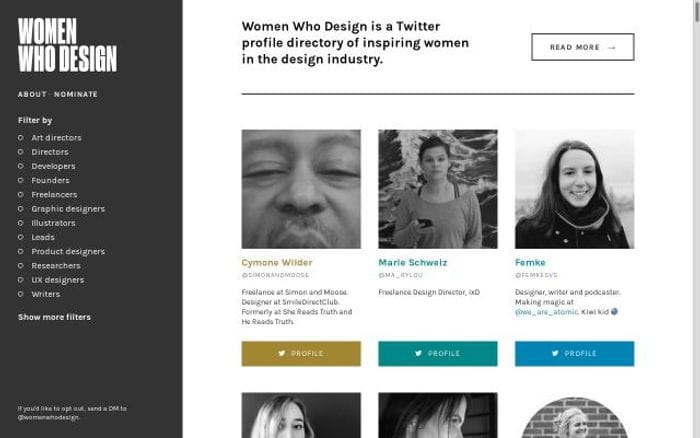 Womenwho website preview