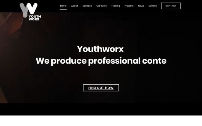 Youthworx website preview