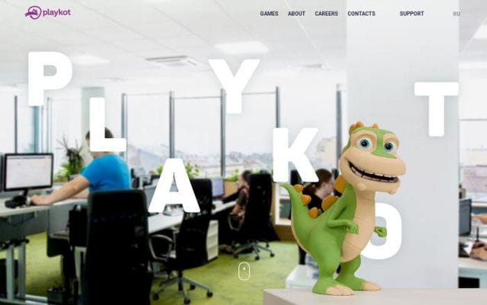 Playkot website preview