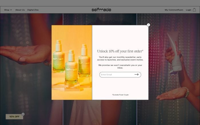 Selfmade website preview