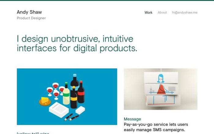 Andyshaw website preview
