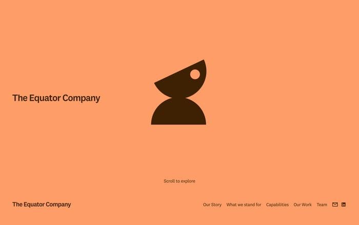 The Equator Company website preview