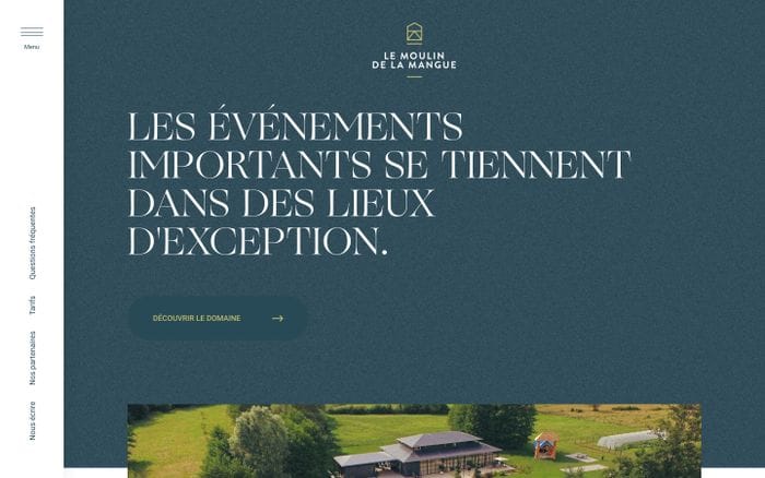 Le moulin de la mangue website preview