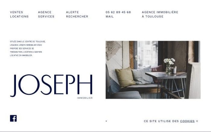 Joseph-immobilier website preview