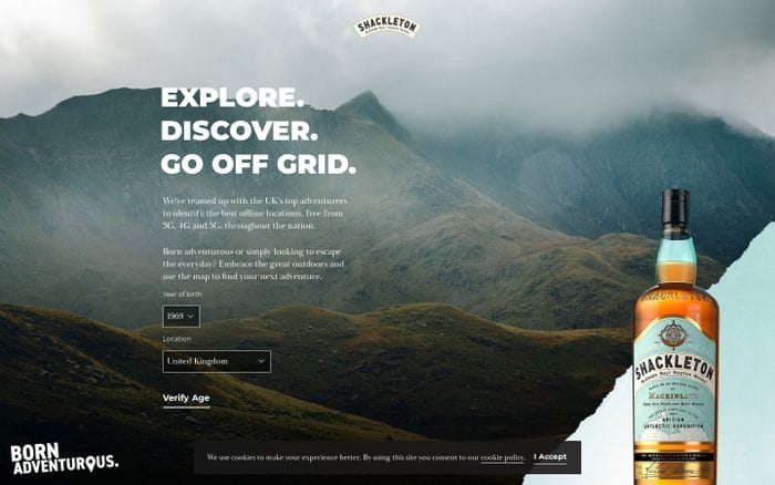 Shackleton X Off Grid website preview