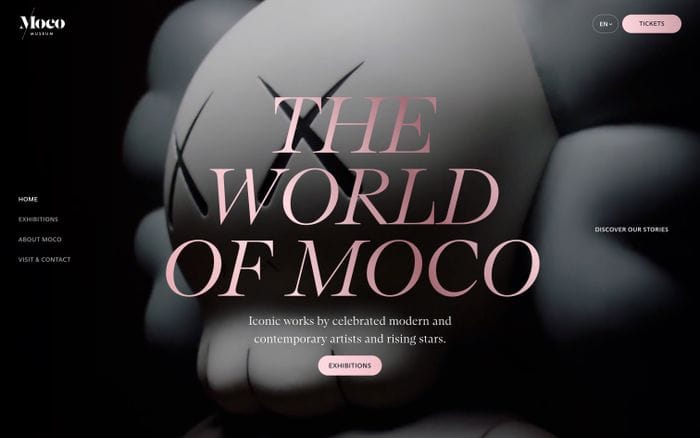 The world of Moco website preview